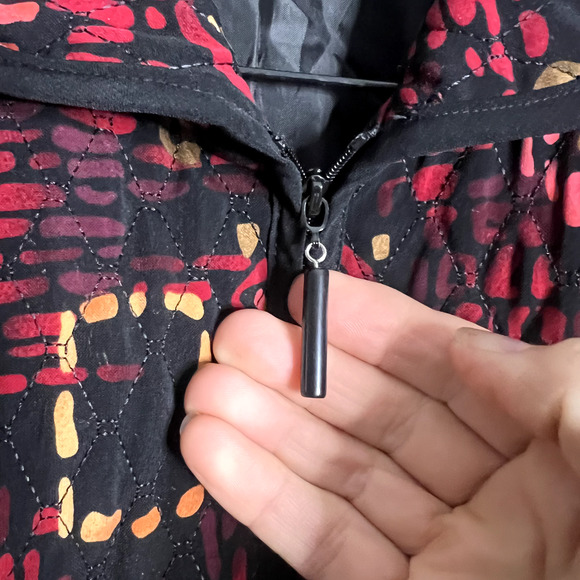 R.Q.T Womens Medium Floral‎ Quilted 70s Swing Blazer Jacket Cottage Core Boho - Picture 4 of 10